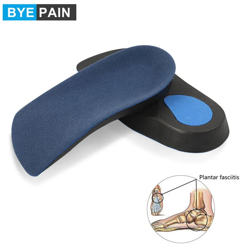 1Pair 3/4 Orthotic Shoe Inserts for Arch Support and Plantar Fasciitis