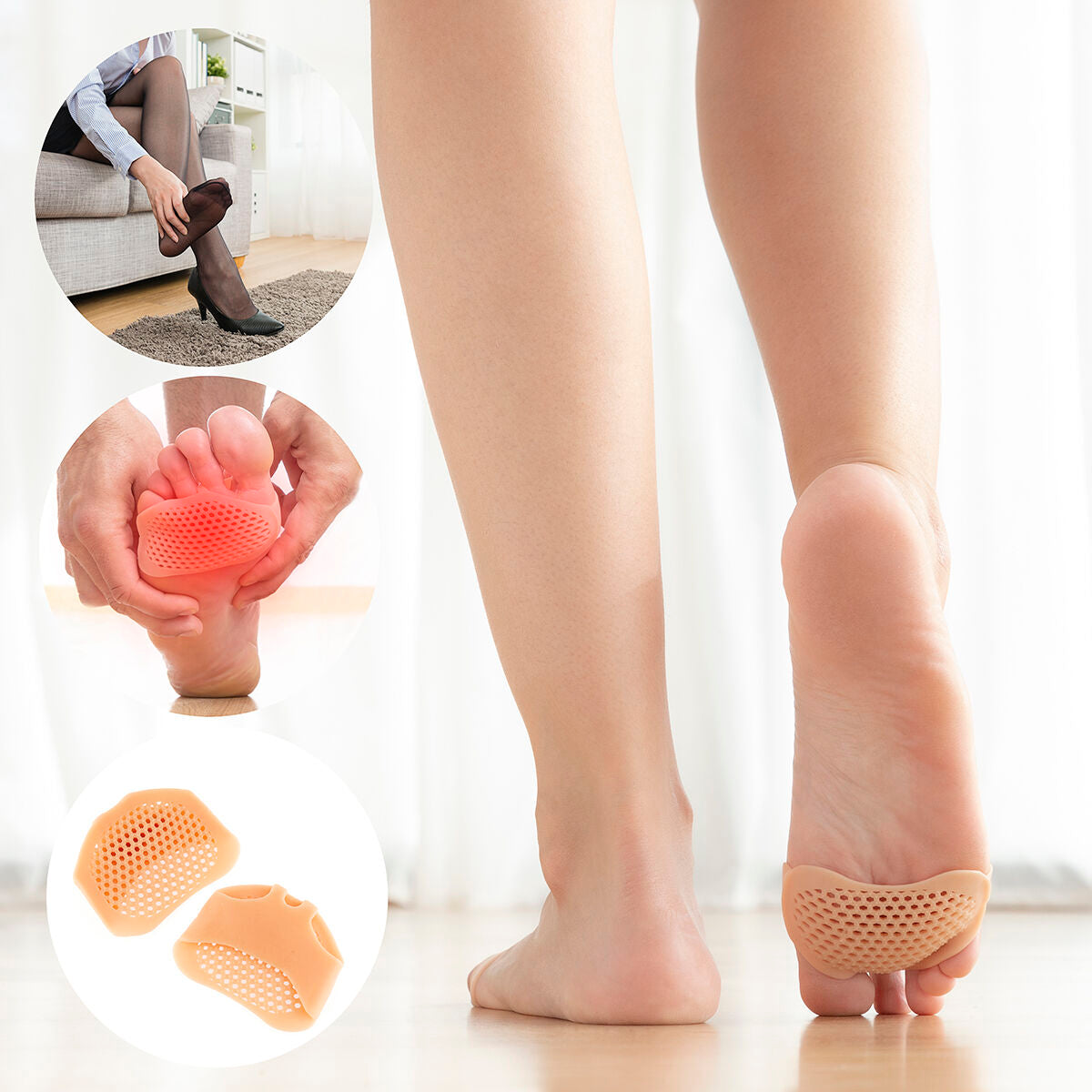 Silicone Gel Metatarsal Forefoot Pads