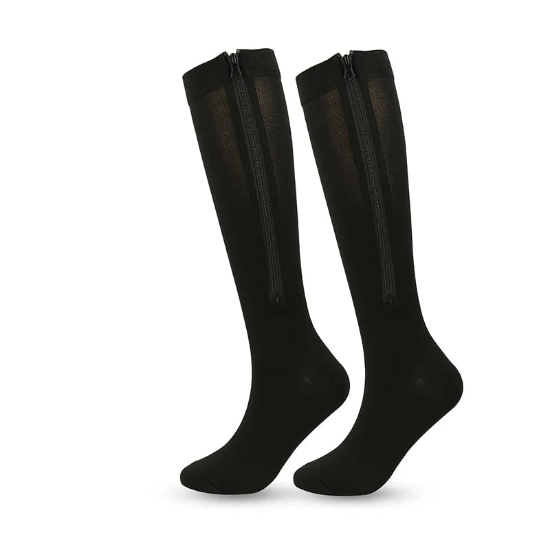 1 Pair Medical Compression Socks with Zipper(Unisex)