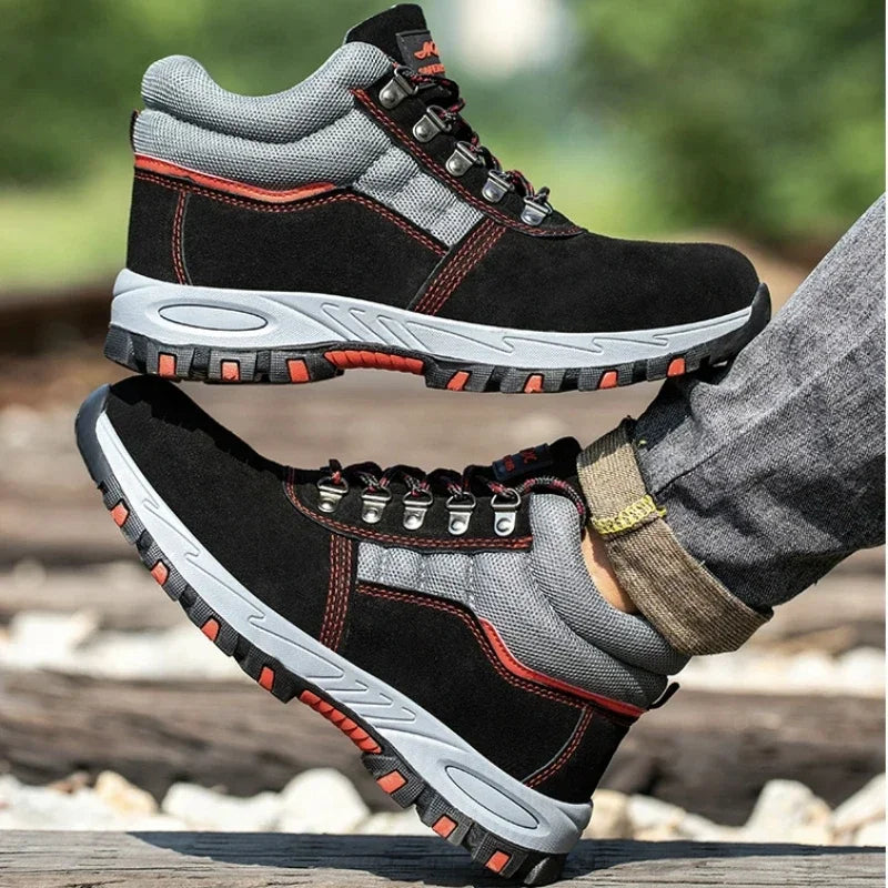 High Quality Men's Safety Steel toe Work Boots