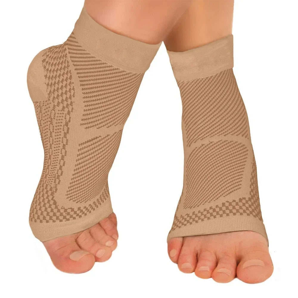 1Pair Ankle Brace Sleeve Relieves Achilles Tendonitis Joint Pain Plantar Fasciitis Sock with Foot Arch Support