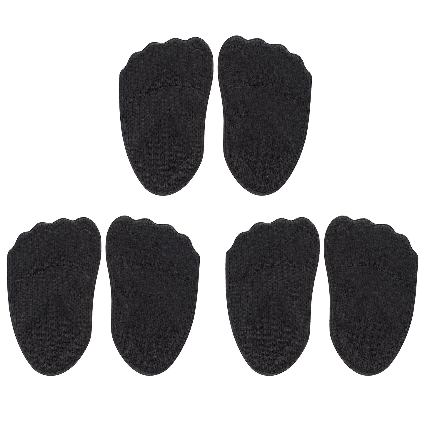 3 Pairs High Heels Sole Pad Foot Cushion Metatarsal Cushions Forefoot Black Man