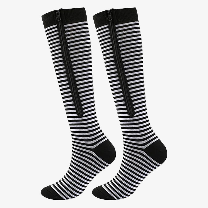 1 Pair Medical  Compression Socks with Zipper(Unisex) The Online Foot Store