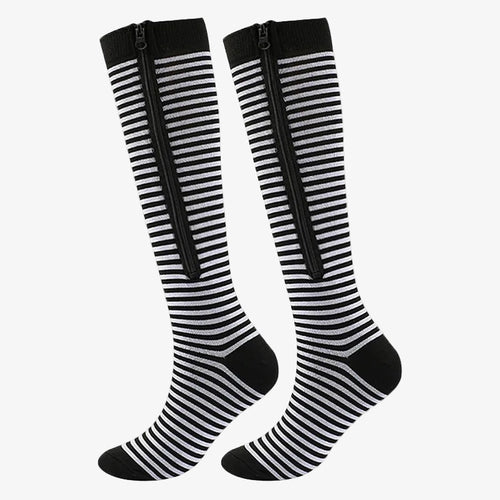 1 Pair Medical  Compression Socks with Zipper(Unisex) The Online Foot Store