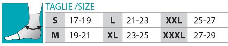 Ankle support with silicone insert Orione Ref.406