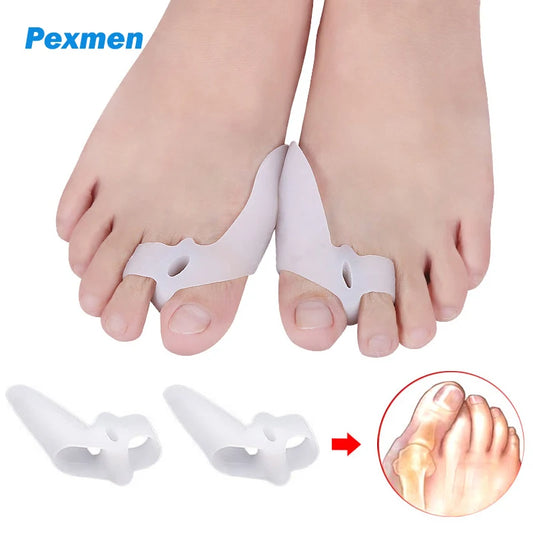 Pexmen (2) 4Pcs Gel Bunion Corrector Toe Spacer