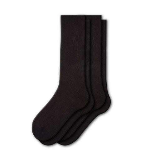Diabetic Wide Foot and Wide Calf Crew Socks (2 Pair)