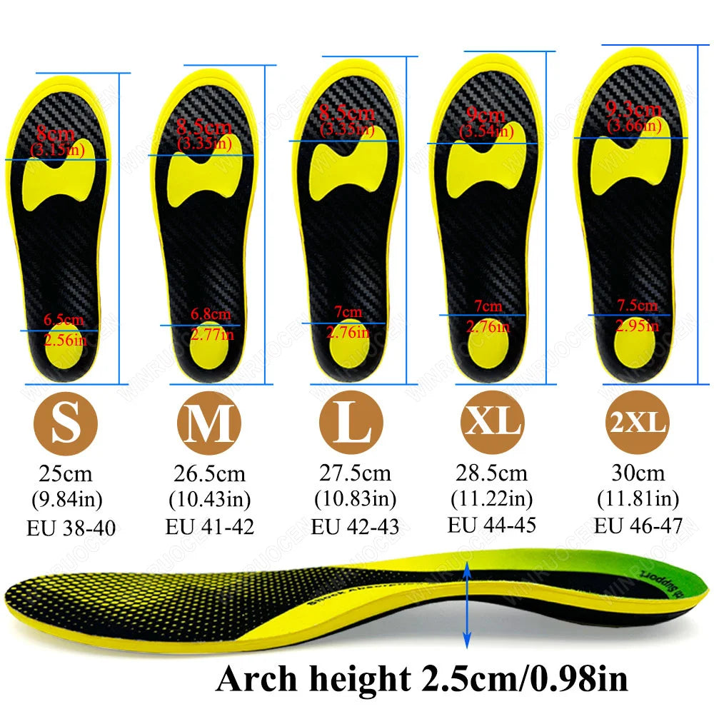 Carbon Fiber Sport Insoles Arch Support