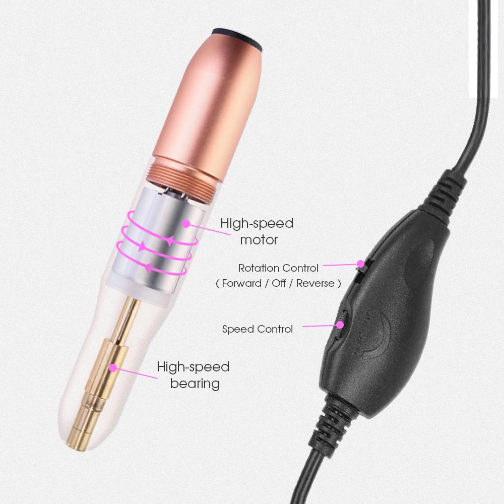 USB Electric Nail File Set Pink Iolaus