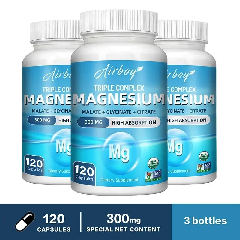 Triple Magnesium Complex - with Glycinate, Malate, and Citrate