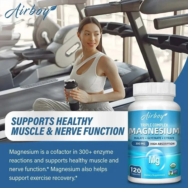 Triple Magnesium Complex - with Glycinate, Malate, and Citrate