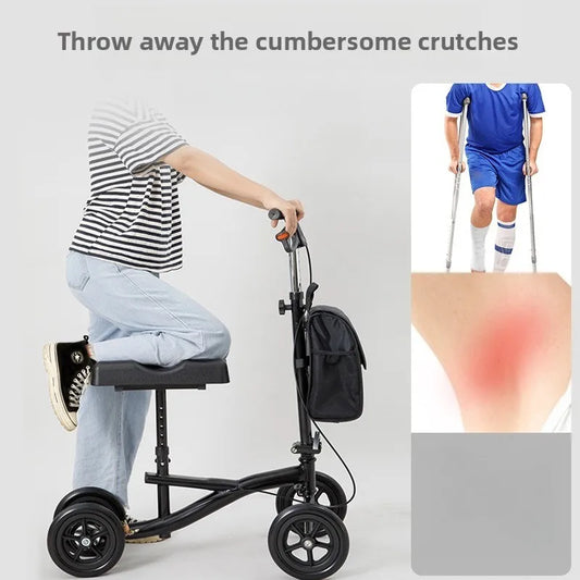 Adjustable Knee Scooter for Offloading Limb