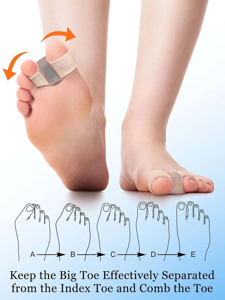 2 Pack Durable Toe Separators for Bunion Pain Relief The Online Foot Store