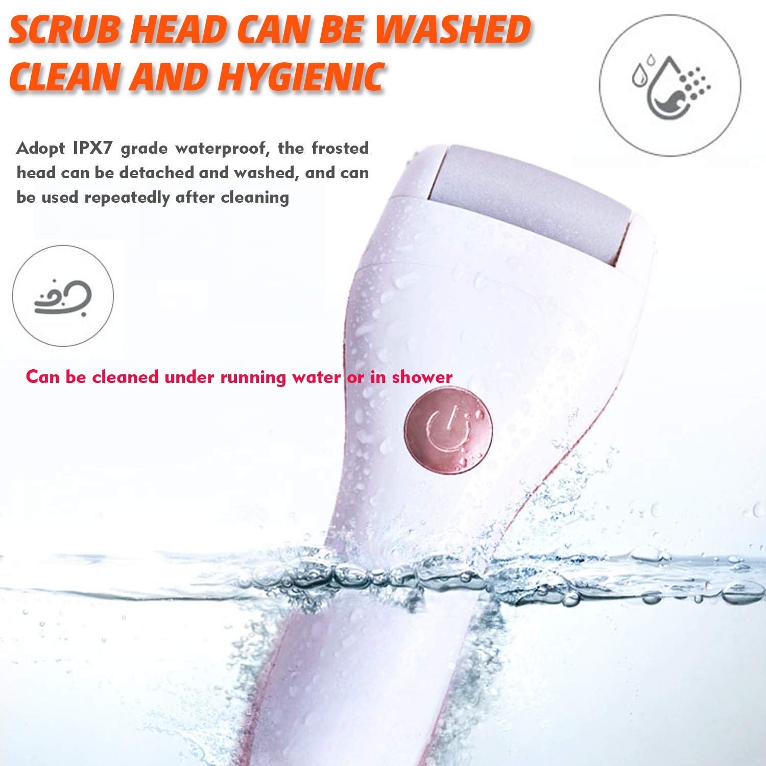 Electric Portable Callus and Foot File Maroon Asteria