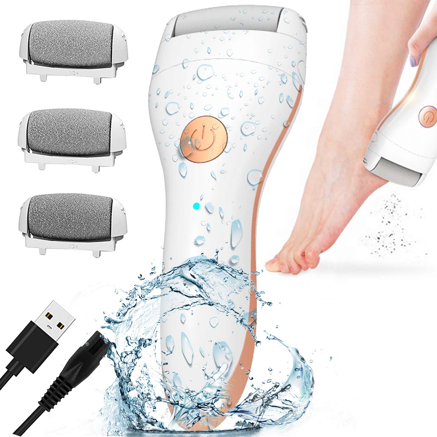 Electric Portable Callus and Foot File Maroon Asteria