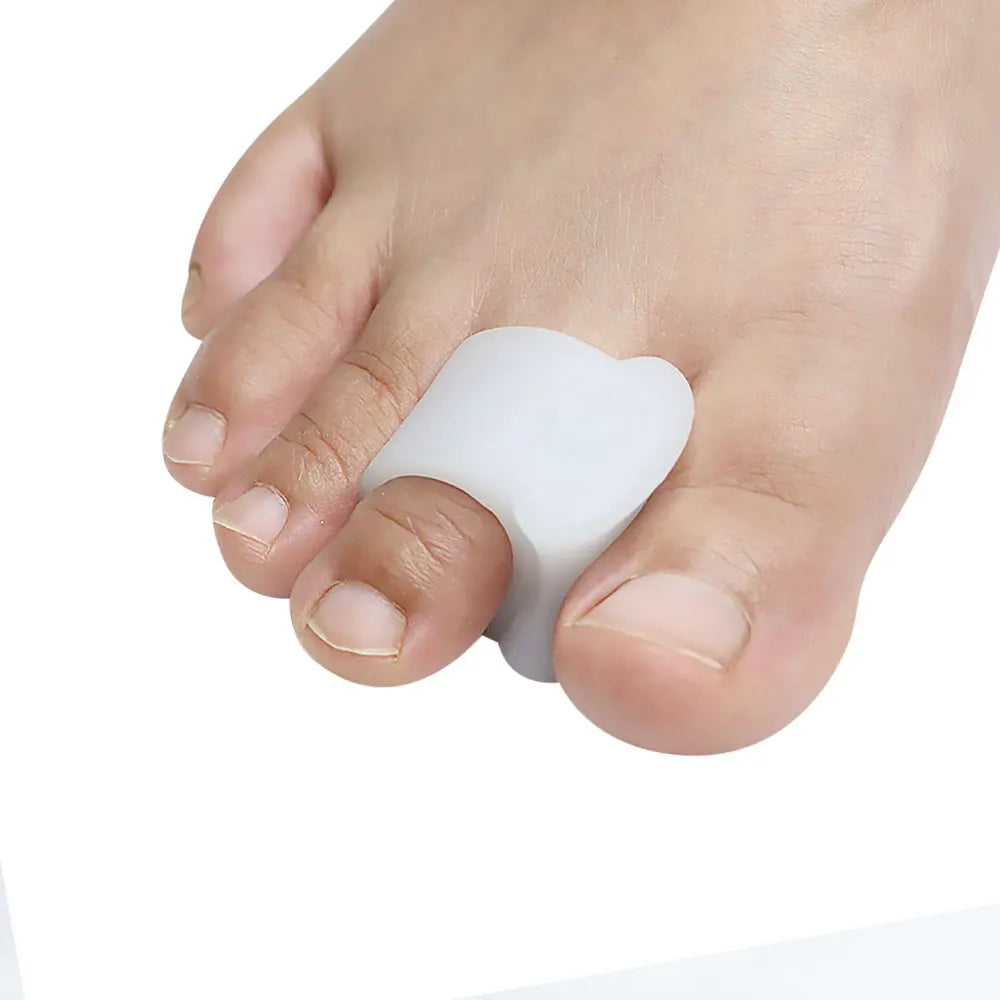 Pexmen 2Pcs Gel Toe Separators Toe Spacers Hammer Toe Straightener Correct Toes and Bunion Relief Soft Silicone Toe Corrector
