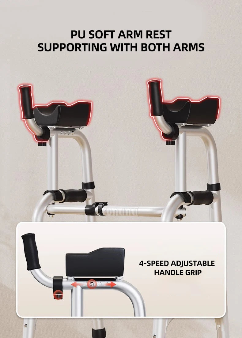 Adjustable Elderly Walking Cane Foldable Mobility Walker