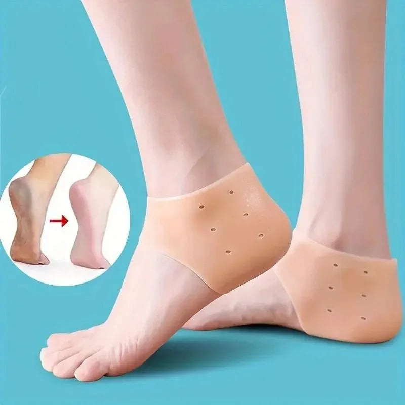 Silicone Heel Protectors Metatarsal Pads Forefoot Gel Heel Pad Plantar Fasciitis Women Men Foot Pain RelieveBlister Prevention