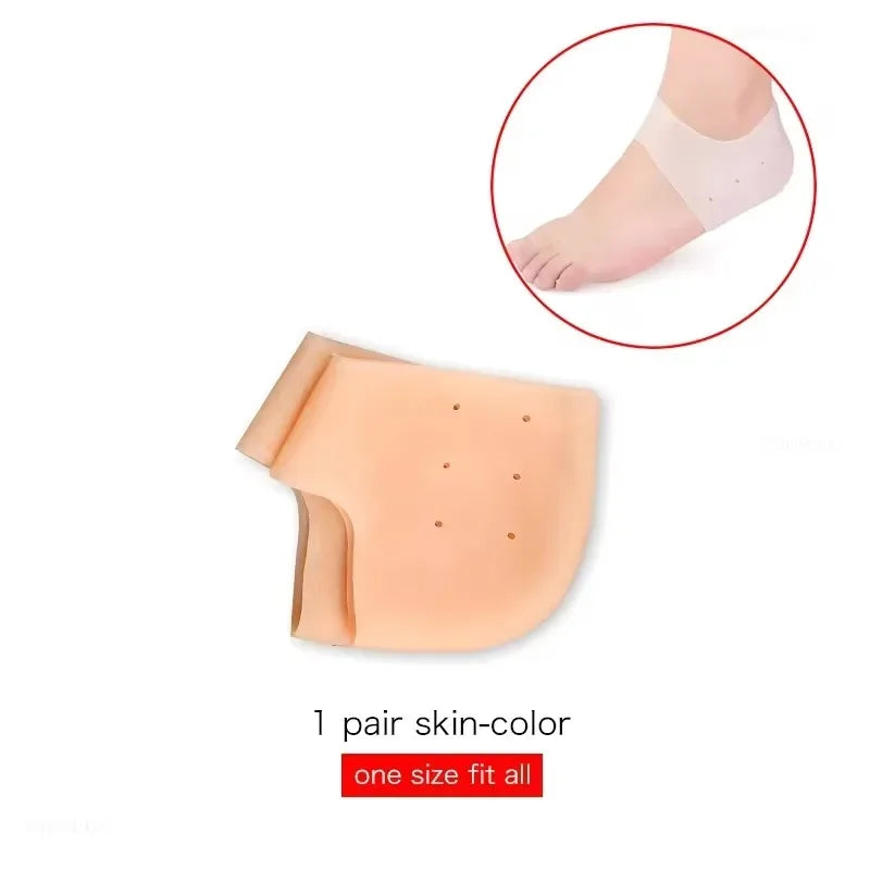 Silicone Heel Protectors Metatarsal Pads Forefoot Gel Heel Pad Plantar Fasciitis Women Men Foot Pain RelieveBlister Prevention