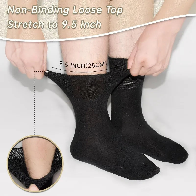 12 Pairs Diabetic Socks – Non-Binding, Loose Fit, Breathable Comfort The Online Foot Store