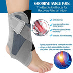 1PCS Sports Ankle Brace with Adjustable Straps for Moderate Lateral Ankle Sprain-for Basketball, Volleyball, Football, Tennis