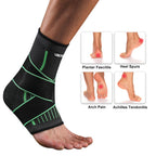 Adjustable Elastic Ankle Brace  with Compression Sleeve