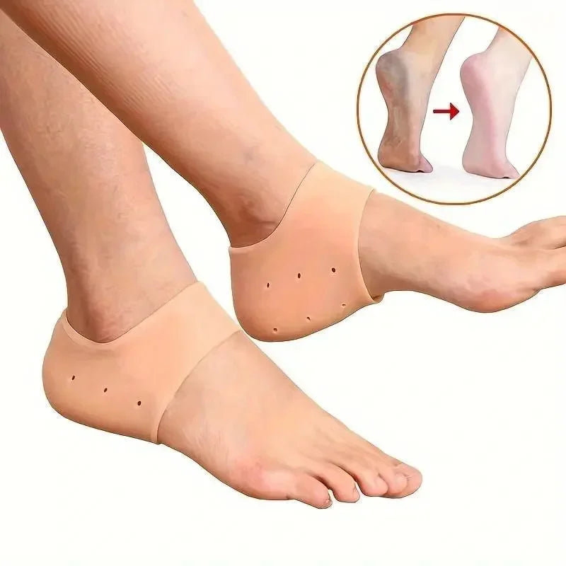 Silicone Heel Protectors Metatarsal Pads Forefoot Gel Heel Pad Plantar Fasciitis Women Men Foot Pain RelieveBlister Prevention