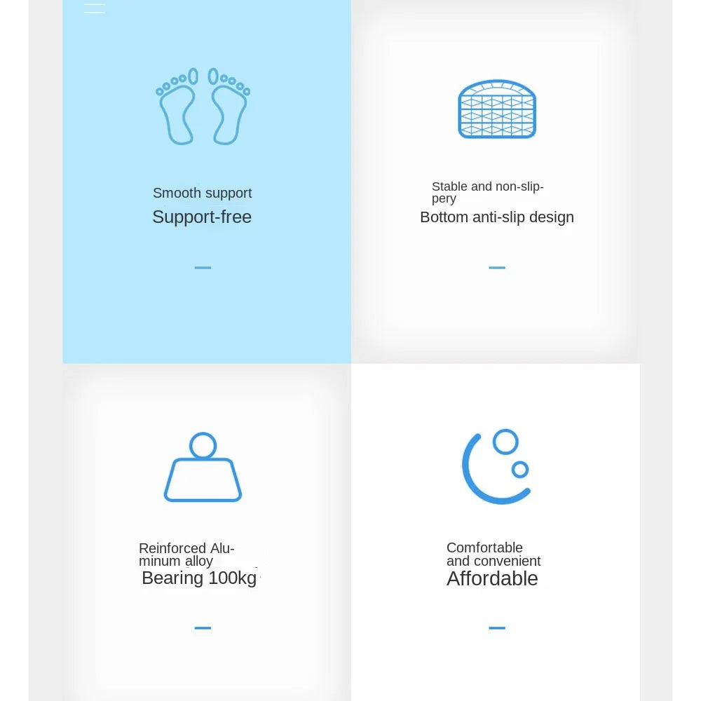 Support-Free Walking Aids Knee Walker Single-Leg Telescoping Assisted Walking Stick Hands Free Crutch Leg Knee Mobility Support