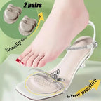 2Pairs Leather Forefoot Pad for Women w/ High Heels