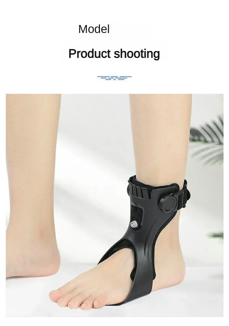 Drop Foot Brace Orthosis Drop Foot Ankle Support with Comfortable Adjustable Buckle for Hemiplegia Stroke Shoes Walking