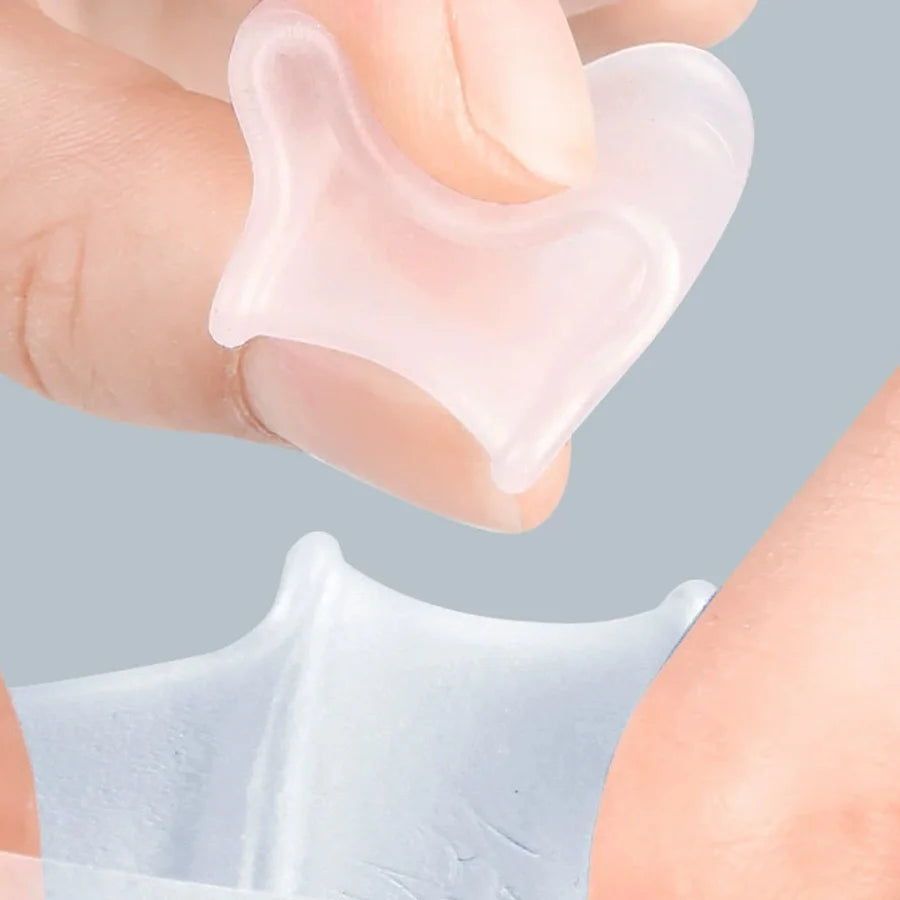 2Pcs Hammer Toe Corrector Hammertoe Straightener for Curled Crooked Bent Claw and Overlapping Toes Bunion Pads