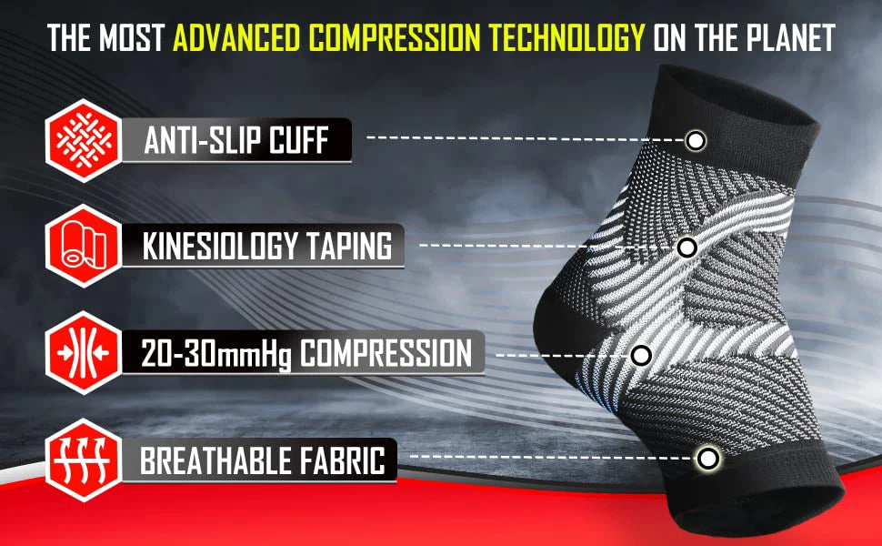 1Pair  Plantar Fasciitis Splint Night Compression Sock Heel Supports for Heel Pain Plantar Fasciitis Support Foot Braces