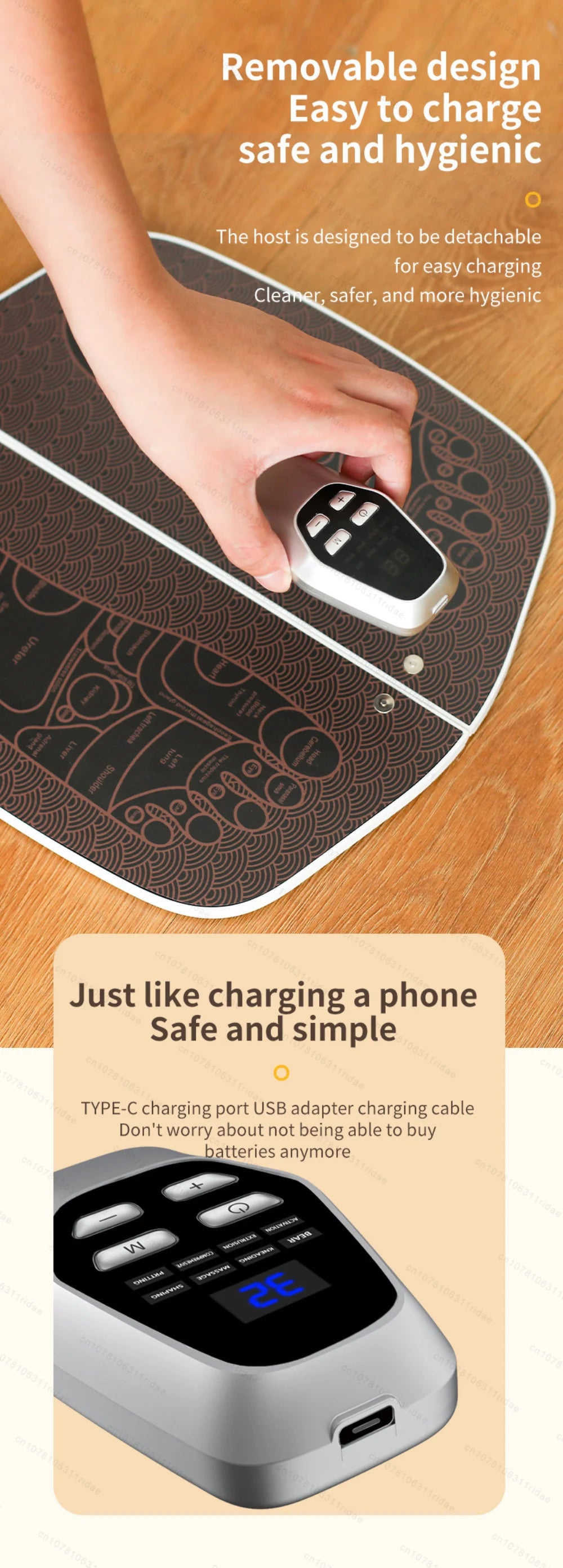 EMS Foot Massager Electric Stimulator for Circulation Feet Legs Heating Pulse Muscle Massage Device Body Massage Losing Weight