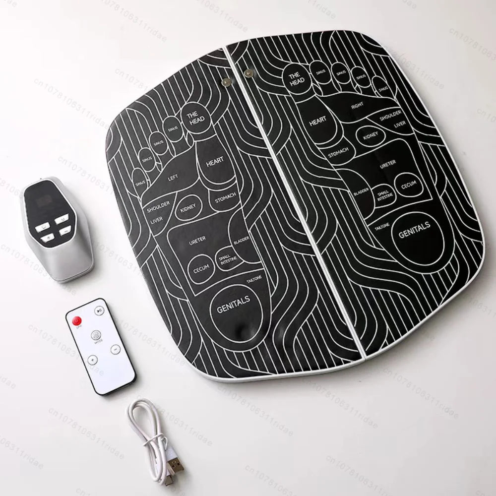 EMS Foot Massager Electric Stimulator for Circulation Feet Legs Heating Pulse Muscle Massage Device Body Massage Losing Weight