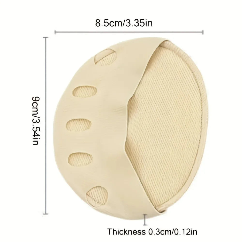 10PCS Foot Pad High Heel Forefoot Pad, Soft Invisible Metatarsal Support, Non-Slip and Anti-Foaming Insole Comfortable Care Tool