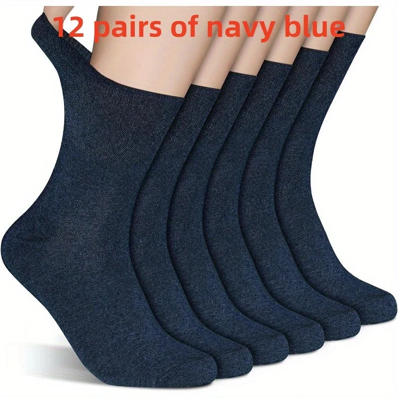 12 Pairs Diabetic Socks – Non-Binding, Loose Fit, Breathable Comfort The Online Foot Store
