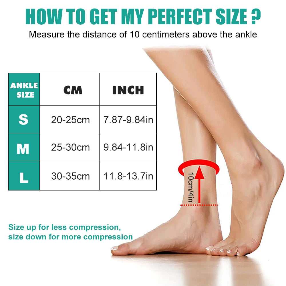 1/2Pcs Ankle Brace with Straps, Ankle Compression Support Sleeve for Men Women Achilles Tendonitis Plantar Fasciitis Sprained
