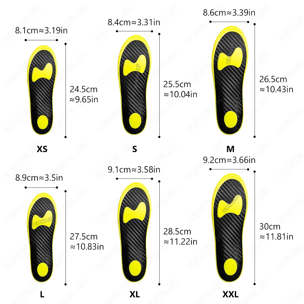 Premium Carbon Fiber Shoe Insoles