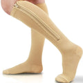 Zip Compression Socks – Easy On/Off Circulation Support