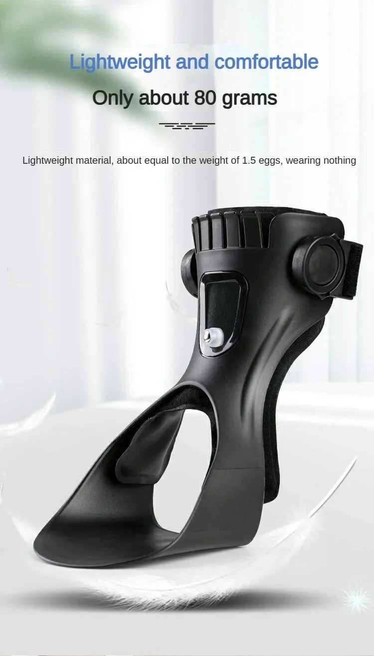 Drop Foot Brace Orthosis Drop Foot Ankle Support with Comfortable Adjustable Buckle for Hemiplegia Stroke Shoes Walking