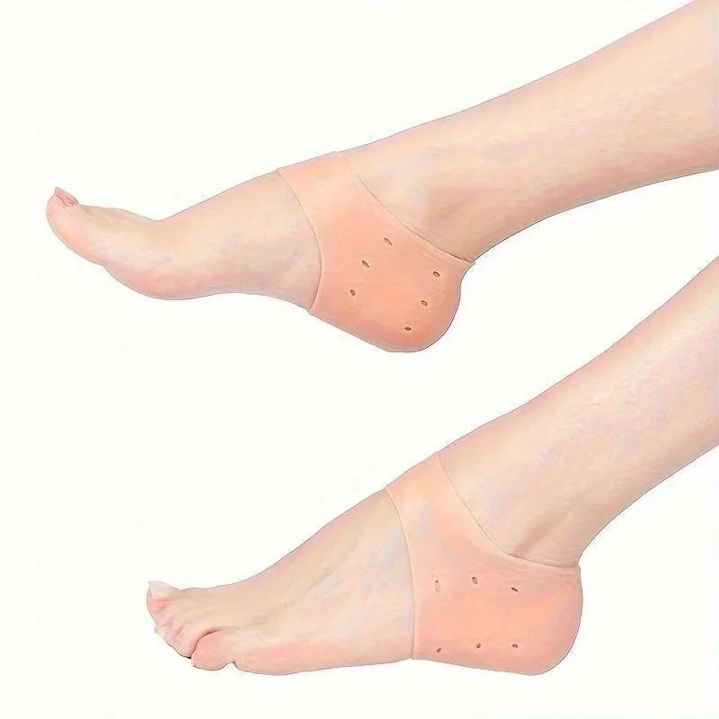 Silicone Heel Protectors Metatarsal Pads Forefoot Gel Heel Pad Plantar Fasciitis Women Men Foot Pain RelieveBlister Prevention