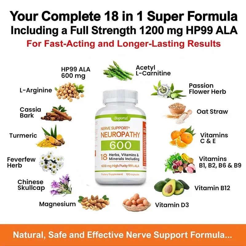 Neuropathy Support Supplement – 600mg The Online Foot Store