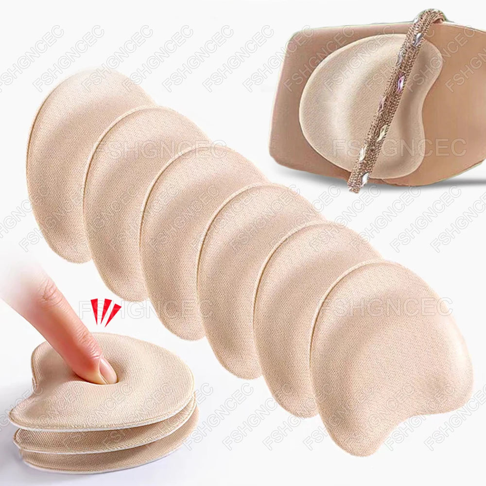 8Pcs Forefoot Pad Pain Relief Insert Half Size Insoles Non-slip Cushion Shoe Breathable Sweat Absorbing Foot Pads for Shoes