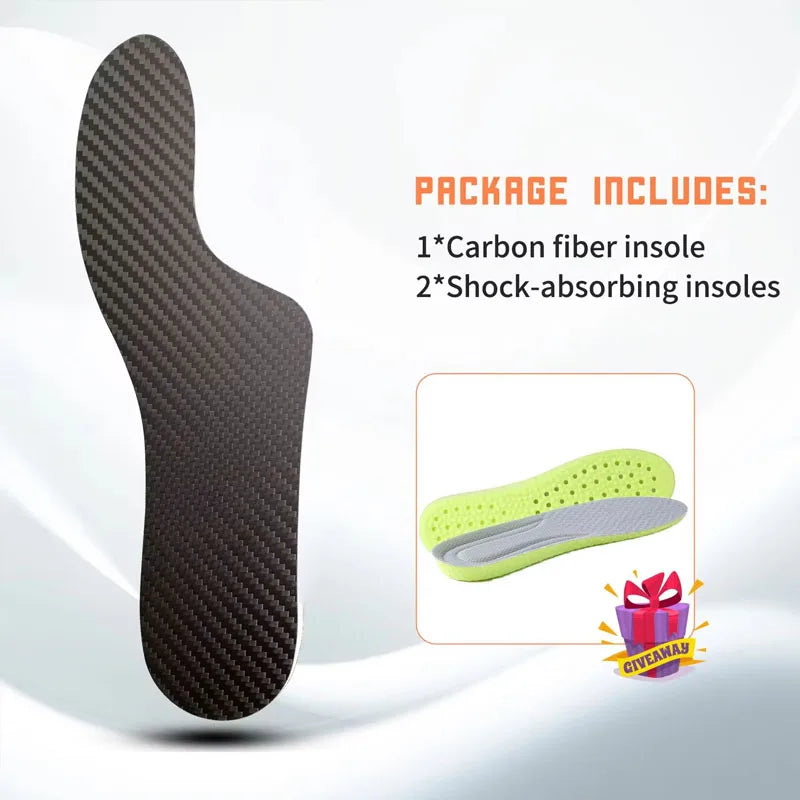 1 Pair Morton's Extension Orthotic Rigid Carbon Fiber Insole Insert for Morton's Toe Turf Toe Hallux Rigidus Arthritis Limitus