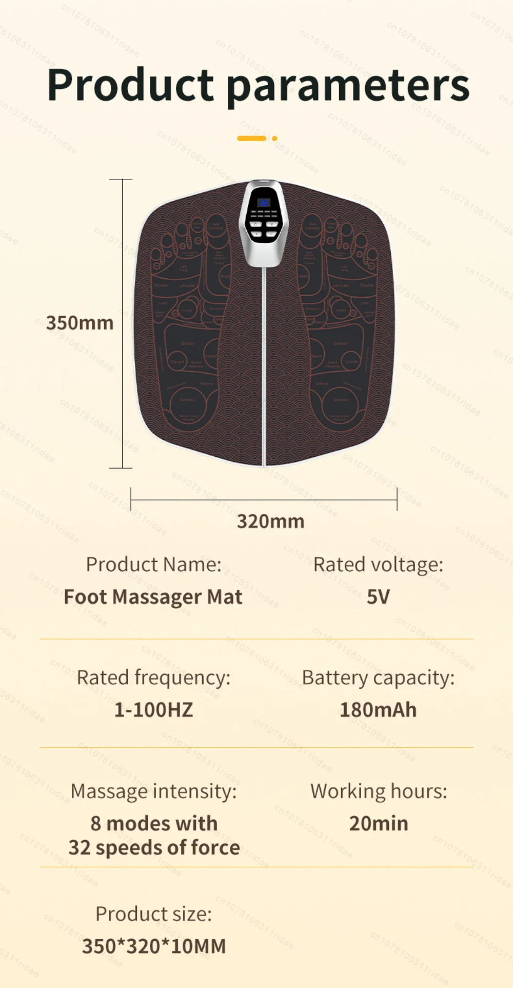 EMS Foot Massager Electric Stimulator for Circulation Feet Legs Heating Pulse Muscle Massage Device Body Massage Losing Weight