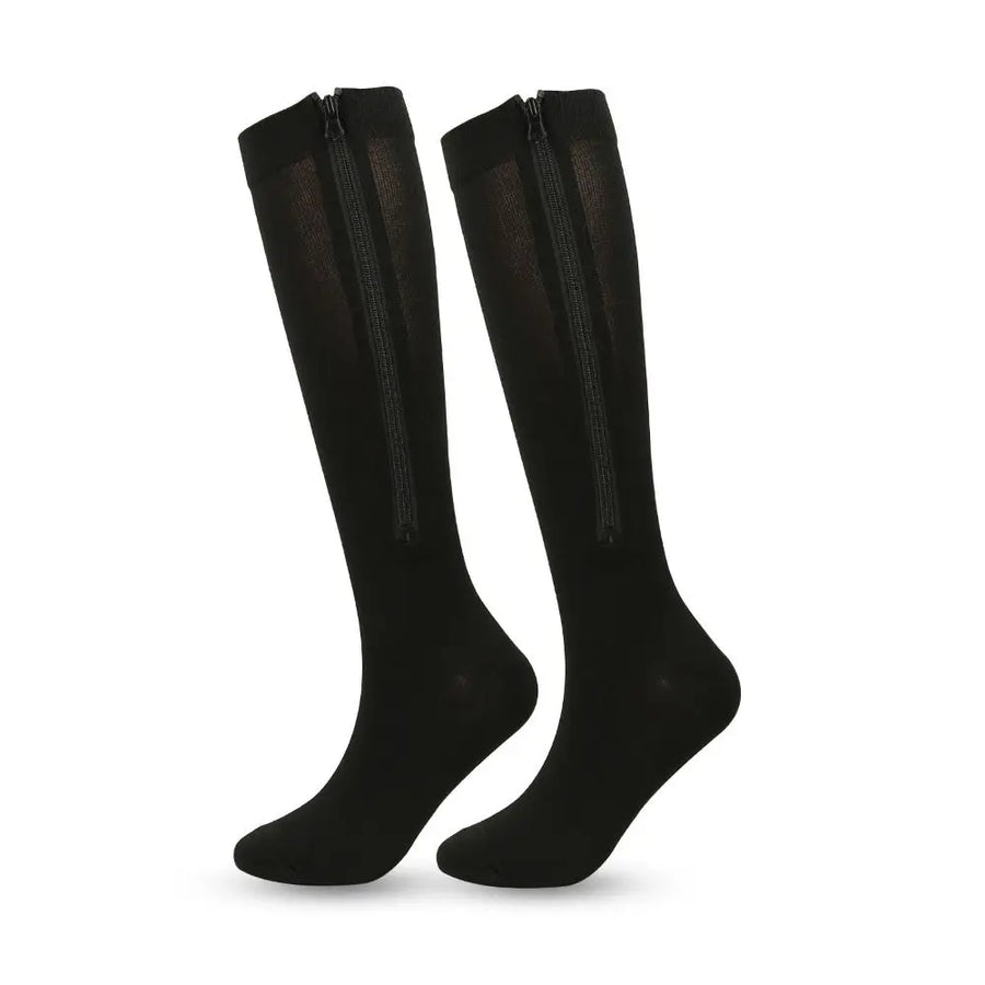 Zip Compression Socks – Easy On/Off Circulation Support