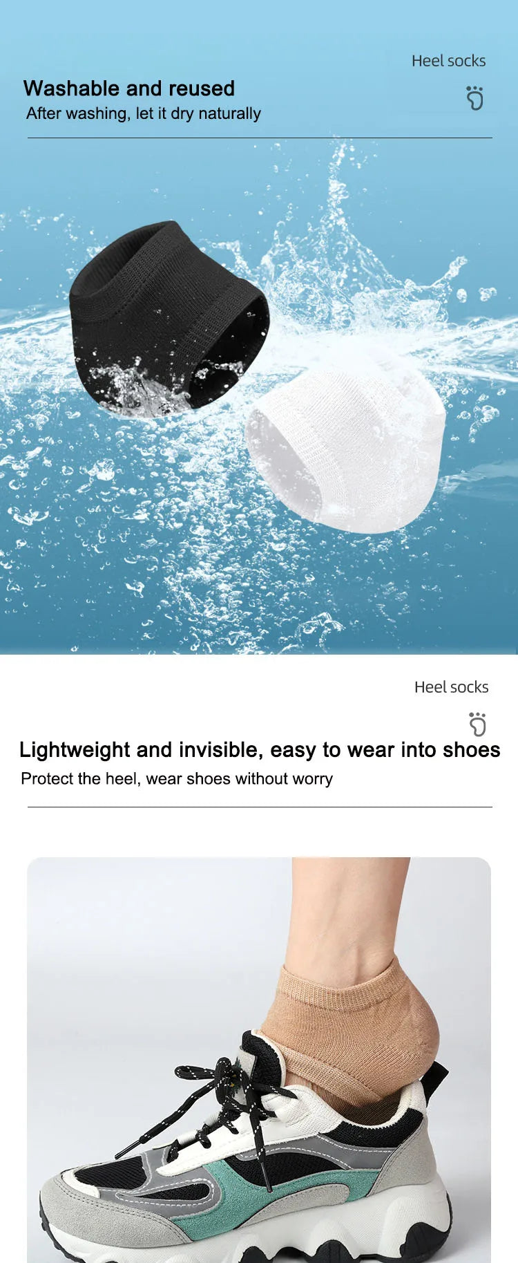 Silicone Gel Heel Protector Sleeve Pads