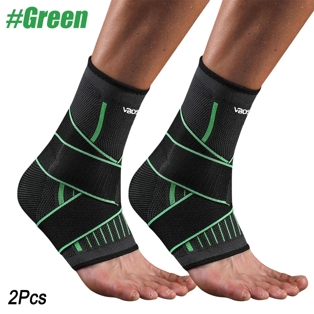 Adjustable Elastic Ankle Brace  with Compression Sleeve