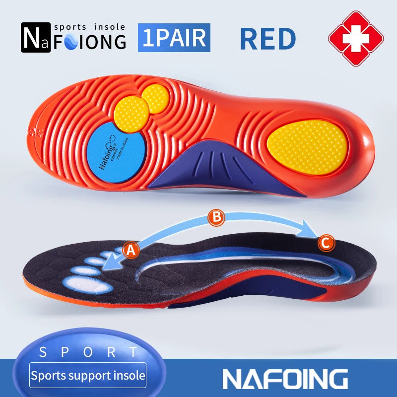 Orthopedic Sport Insole Plantar Fasciitis Flat Foot High Arch Support Men Women Sneaker Orthotic Plantillas Insert Shoe Sole