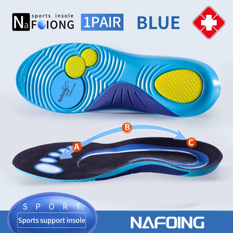 Orthopedic Sport Insole Plantar Fasciitis Flat Foot High Arch Support Men Women Sneaker Orthotic Plantillas Insert Shoe Sole